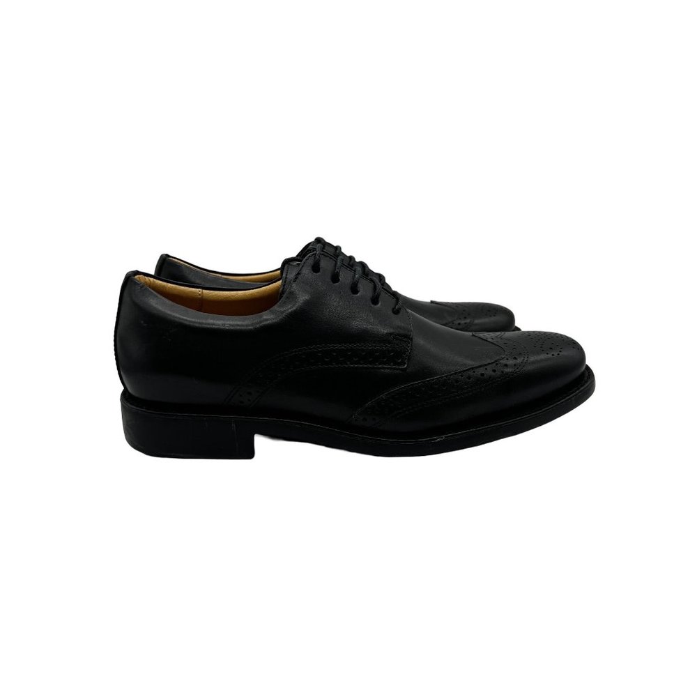 NEW Anatomic & Co Gel Brough Dress Shoes Leather Black Mike Cushioned Mens